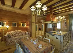 Интерьер русской кухни дома