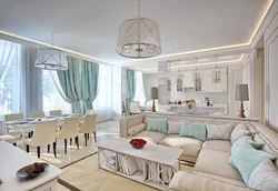 American Kitchen Living Room Design