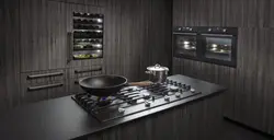 Hob in the kitchen interior photo