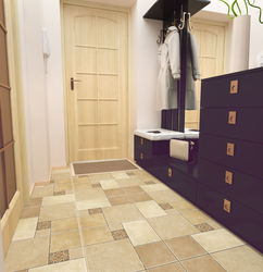 Hallway design with parquet