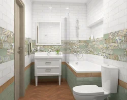 Montparnasse tiles in the bathroom interior