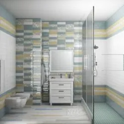 Montparnasse tiles in the bathroom interior