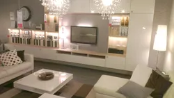 Interyerdə Ikea Qonaq Otağı