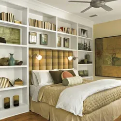 Bookcase In The Bedroom Interior