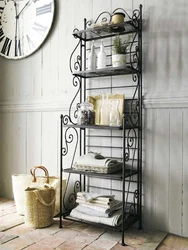 Bookcase in the bedroom interior