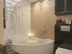 Bathroom Design With A Semicircular Bathtub