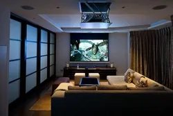 Bedroom with projector design