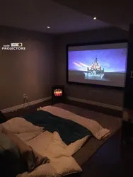 Bedroom With Projector Design