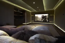 Bedroom with projector design