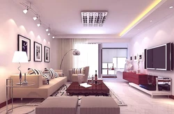 Light in the living room interior