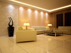 Light in the living room interior