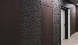 Gypsum panels in the hallway photo