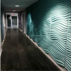 Gypsum panels in the hallway photo