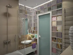 Bathroom design glass blocks