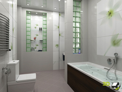 Bathroom design glass blocks
