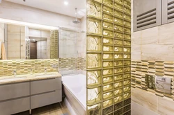 Bathroom design glass blocks