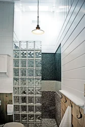 Bathroom design glass blocks