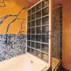 Bathroom design glass blocks