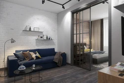 Loft yotoq xonasi yashash xonasi fotosurati