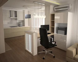 Ofis Və Mətbəx Bir Otaqda Şəkil