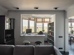 Office and kitchen in one room photo