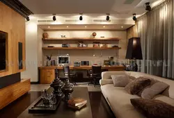Office and kitchen in one room photo