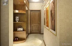 Hallway in a 9-storey panel house photo