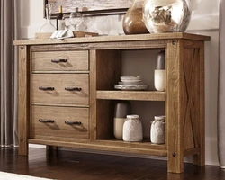 Chest of drawers for kitchen design photo