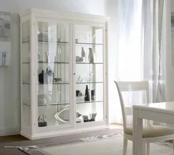 Sideboard in living room interior