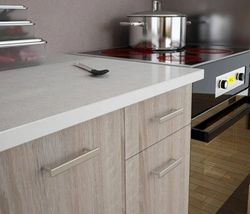 Countertop дуби сабук дар дохили ошхона