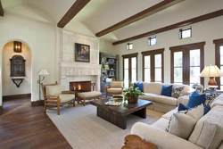 Mediterranean living room interior