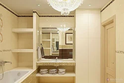 Plasterboard bathroom interior