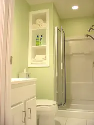 Plasterboard bathroom interior