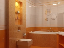 Plasterboard bathroom interior