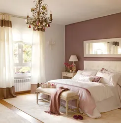 Floral bedroom interior
