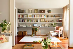 Гостиная Книги Дизайн Интерьера