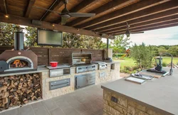 Design of a summer kitchen in your home
