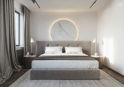 Bedroom interior circles