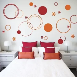 Bedroom interior circles