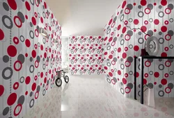 Bedroom interior circles