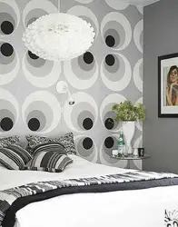 Bedroom interior circles