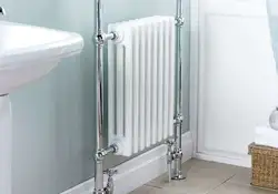 Heating Radiator In The Bathroom Photo