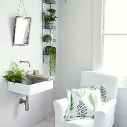 Bath with plants design
