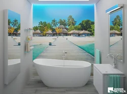 Bath design photo wallpaper