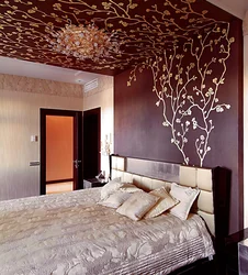 Photo Of Wall And Ceiling Design In The Bedroom