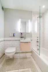 Half tile bath design