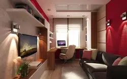 Living room design for a young man