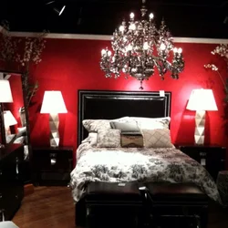Black and red bedroom design