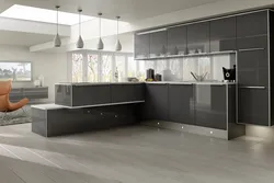 Kitchen Living Room Graphite Design