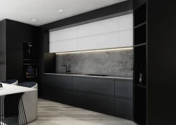 Kitchen living room graphite design